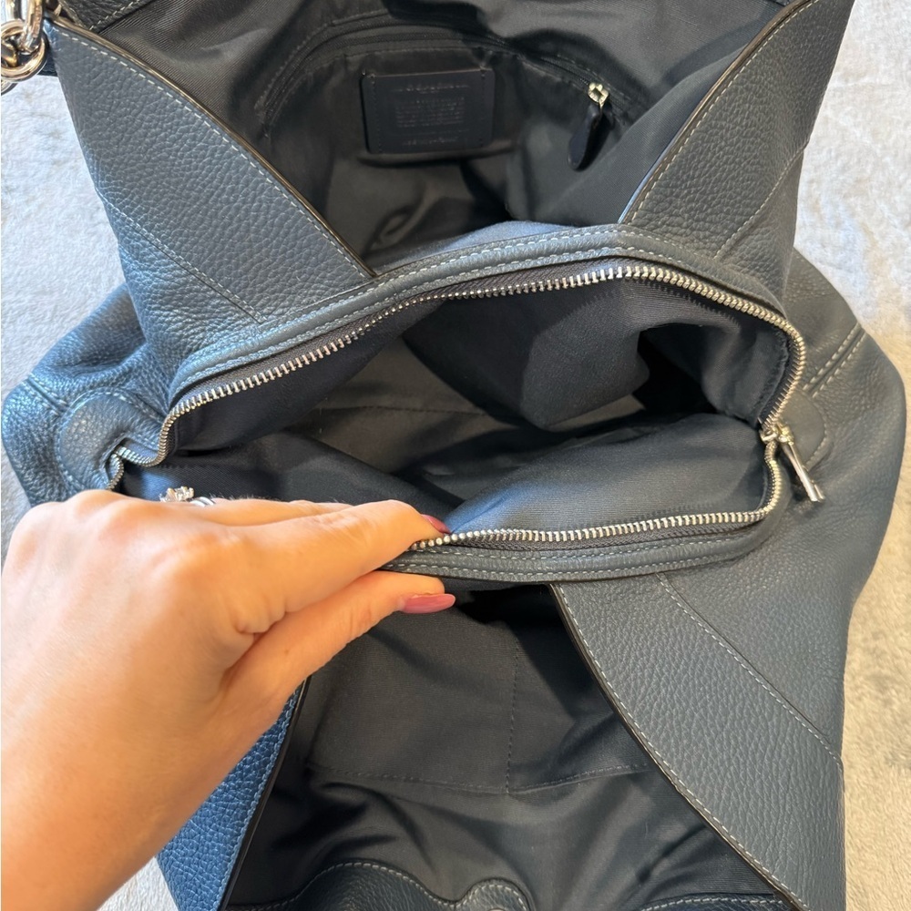 Coach Blue Leather Women's Bag - Picture 9 of 9